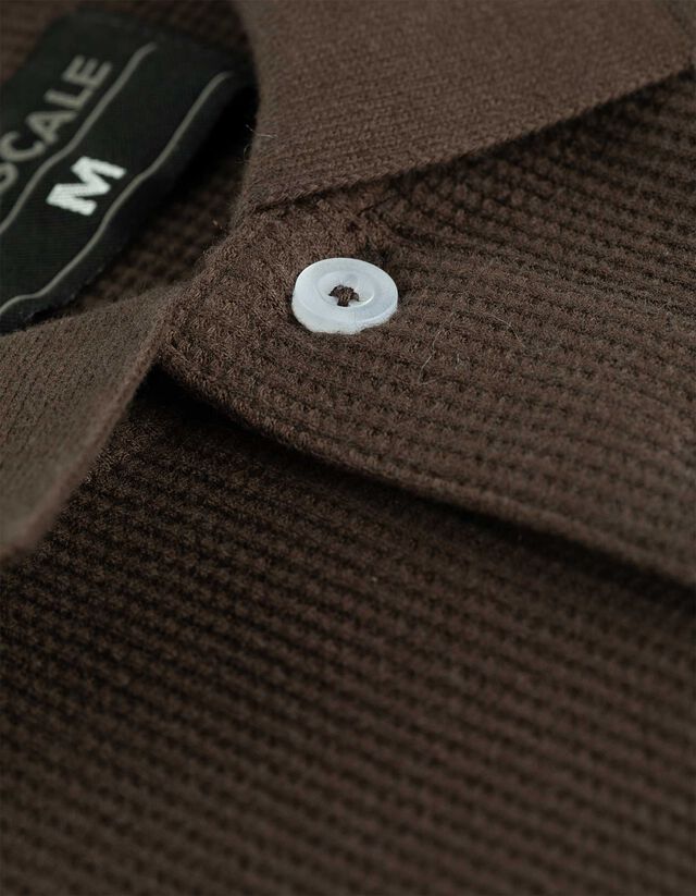 Pólóing - Egyszínű - sötétbarna