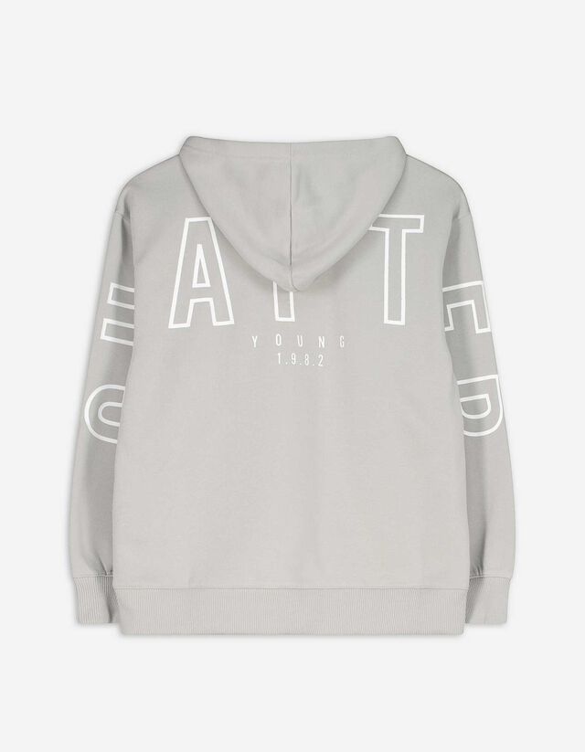 Kapucnis felső - Túlméretezett fazon - feher