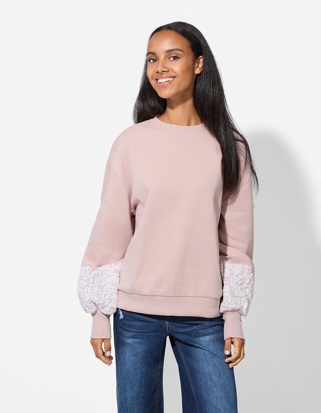 Pulóver - Ballon ujjak - vilagos szurke