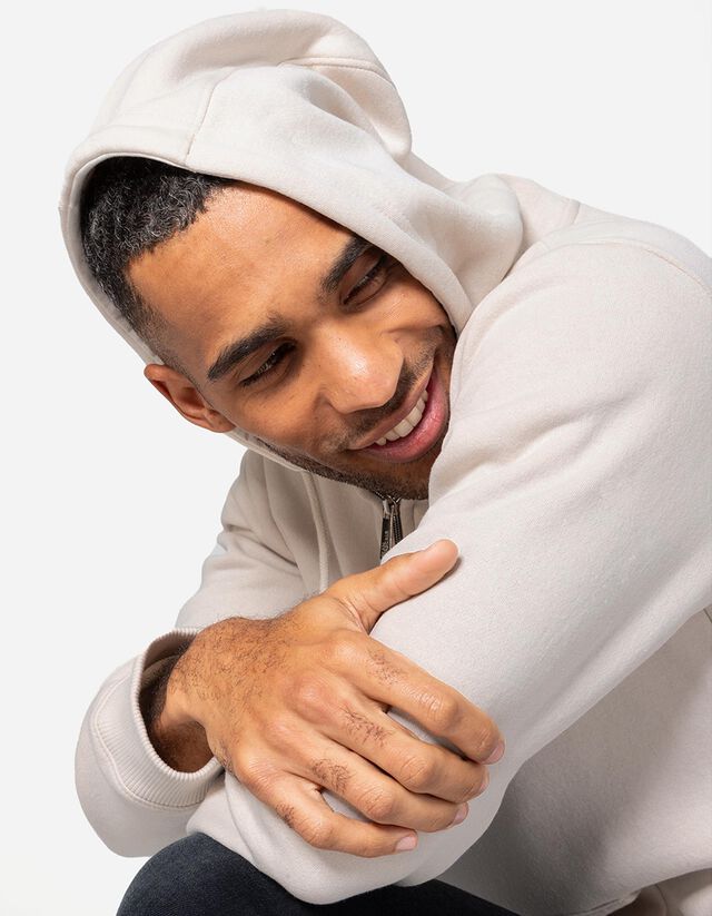 Cipzáros melegítőfelső - Zsinóros kapucni - sotetkek