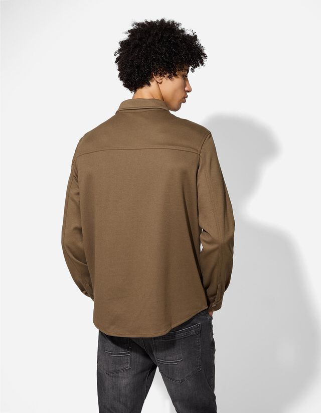 Férfi ing - Mellzsebes - sötétzöld