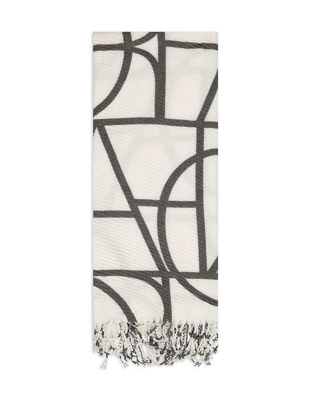 Sál - Elszórt nyomott minta - feher