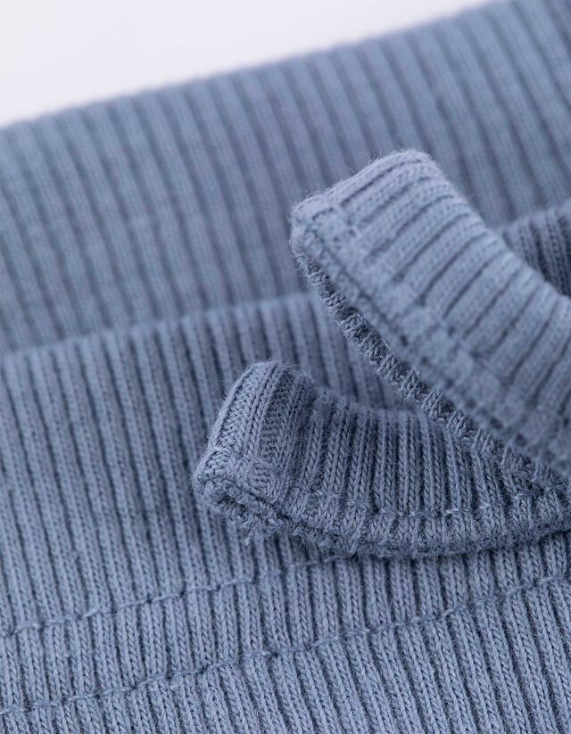 Legging - Bordázott - világos barna