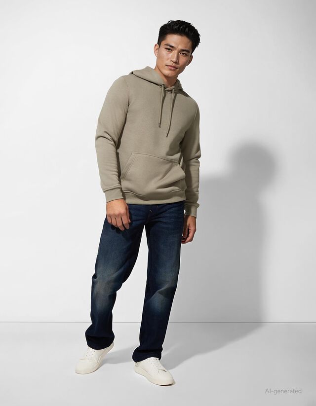 Kapucnis felső - Pamut keverék - sotetkek