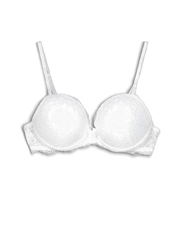 Push-up melltartó - Masnis rátéttel - feher