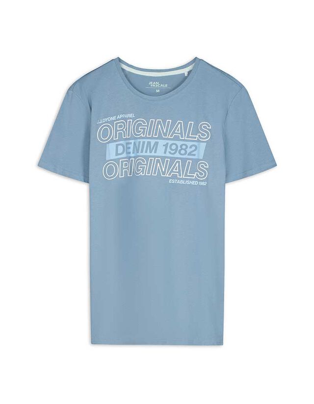 Póló - Nyomott minta - fekete