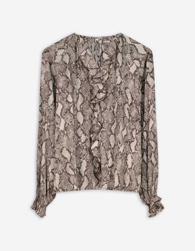 Blúz - Fodrok - vilagos szurke