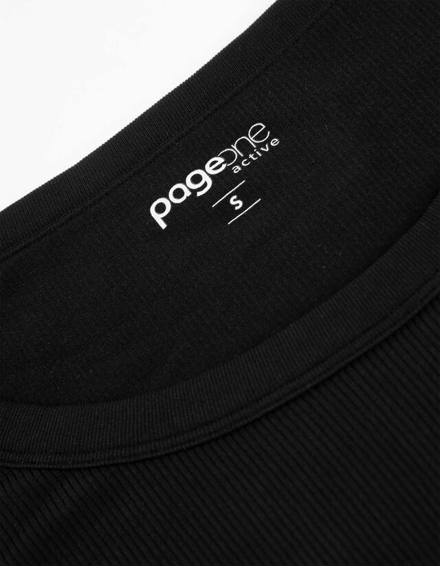 Rövid felső - Bordázott - mélyvörös