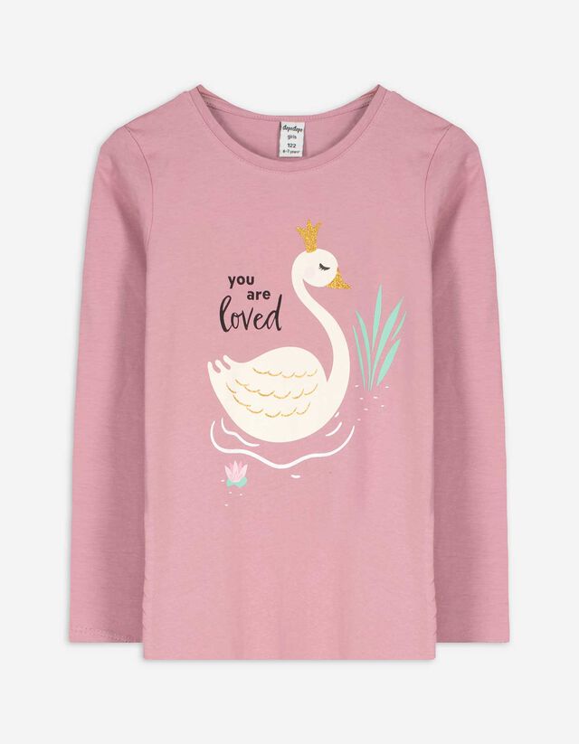 Hosszú ujjú felső - Pamut - vilagos szurke