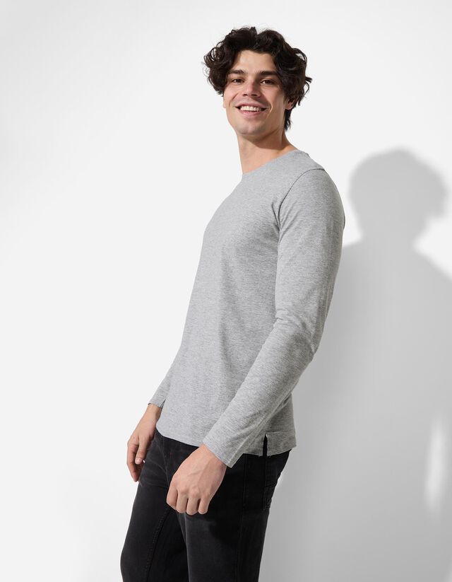 Hosszú ujjú felső - Kerek nyakkivágás - sötétzöld