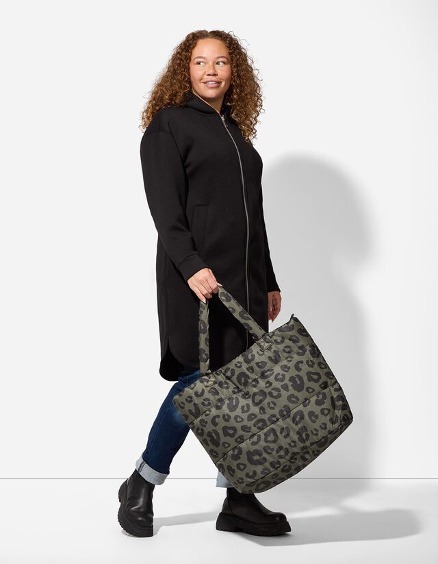 Táska - Párducmintás - sötétzöld