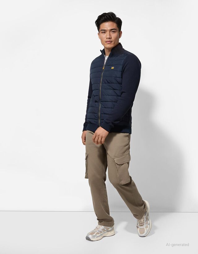 Cipzáros melegítőfelső - Anyagkeverék - sotetkek