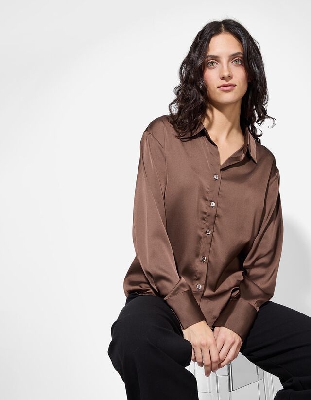 Blúz - sötétbarna