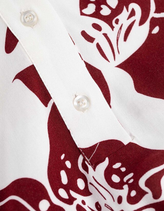 Blúz - Virágmintás - feher