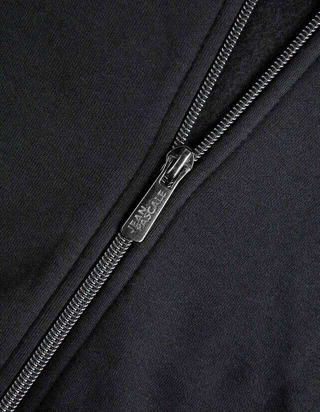 Cipzáros melegítőfelső - Zsinóros kapucni - sotetkek