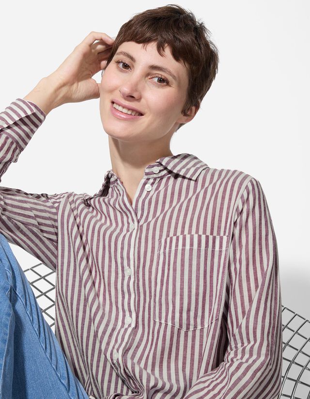 Férfi ing - Csíkos - kék