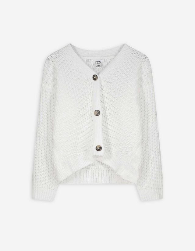 Kötött kardigán - Chenille - rozsaszin