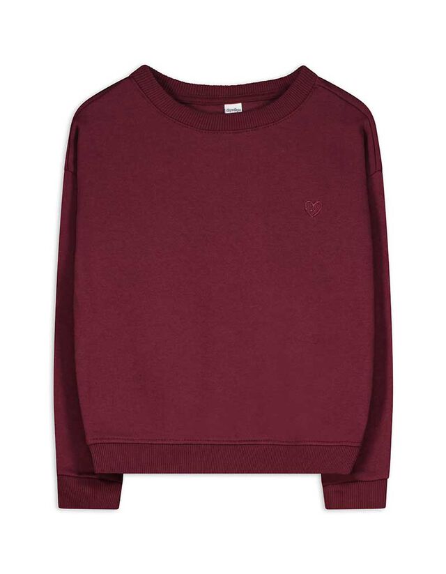 Melegítőfelső - Hímzésekkel - mélyvörös