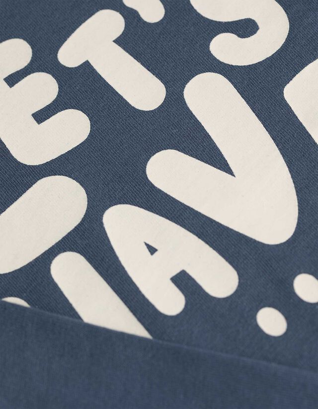 Hosszú ujjú felső - Nyomott minta - vilagoskek