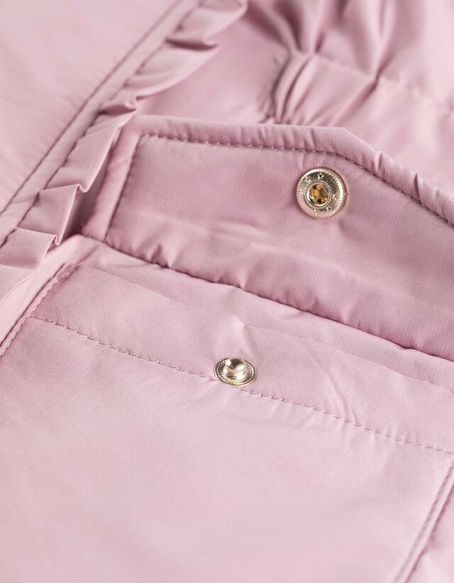 Parka - Levehető műszőrme - lila