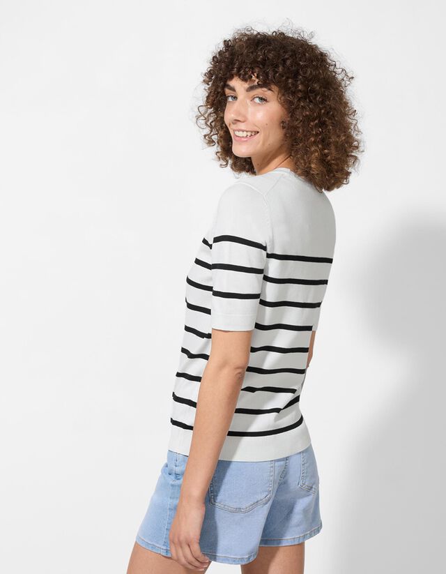 Pulóver - Viszkózkeverék - feher