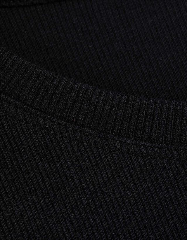 Póló - Bordázott - rozsaszin