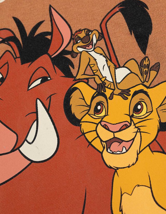 Hosszú ujjú felső - Oroszlánkirály - világos barna