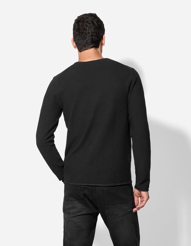 Pulóver - Kerek nyakkivágás - világos barna