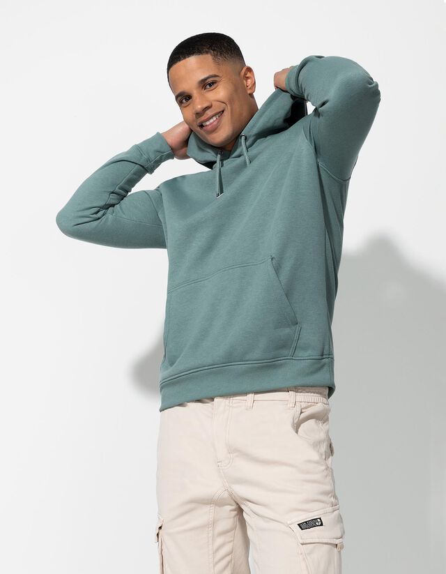 Kapucnis felső - Pamut keverék - sotetkek