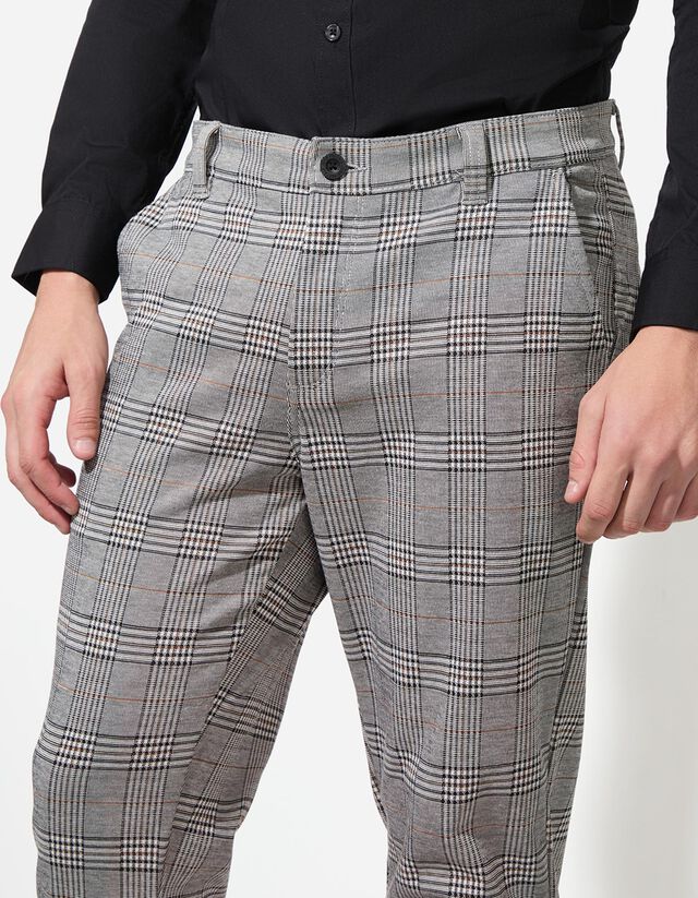 Vászonnadrág - Eszterházy-kockás - vilagos szurke