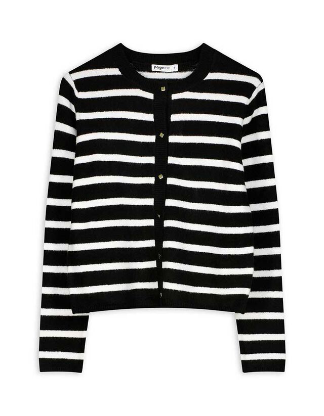 Kardigán - Gombolópántos - fekete