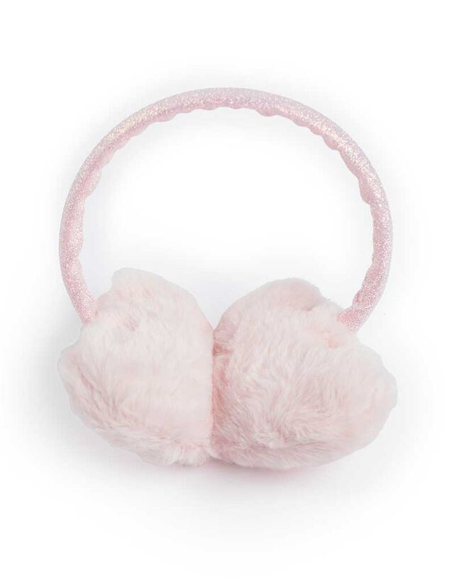 fülvédő - Műszőrme - rozsaszin