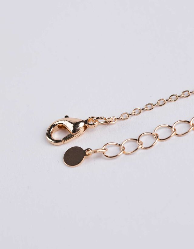 Nyaklánc - Strasszokkal - arany