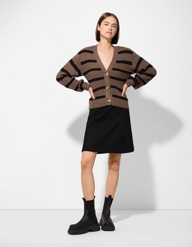 Szoknya - Gyapjú megjelenés - fekete