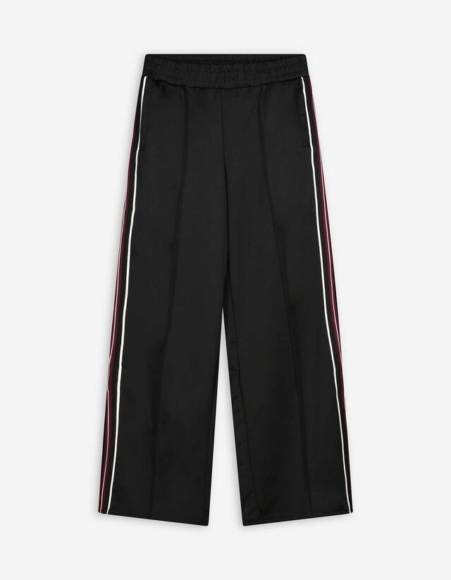 Bő nadrág - Oldalcsíkos - mélyvörös