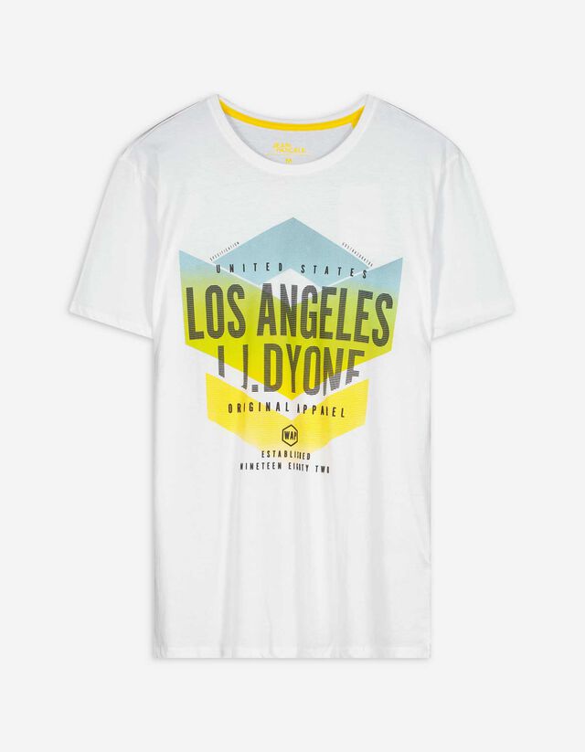 Póló - Nyomott minta - fekete