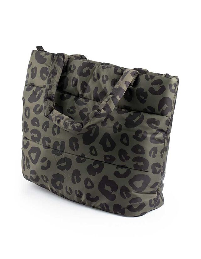 Táska - Párducmintás - sötétzöld