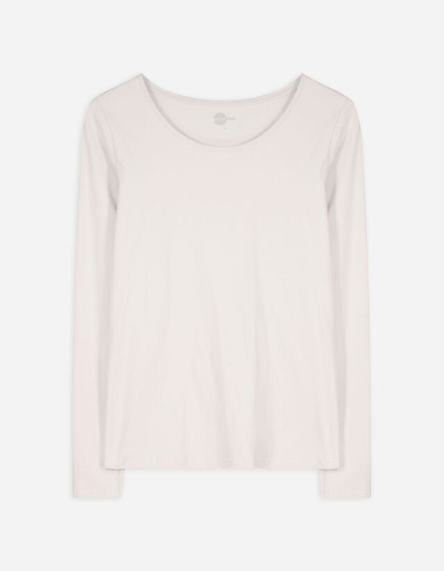 Hosszú ujjú felső - Alapvető - bézs