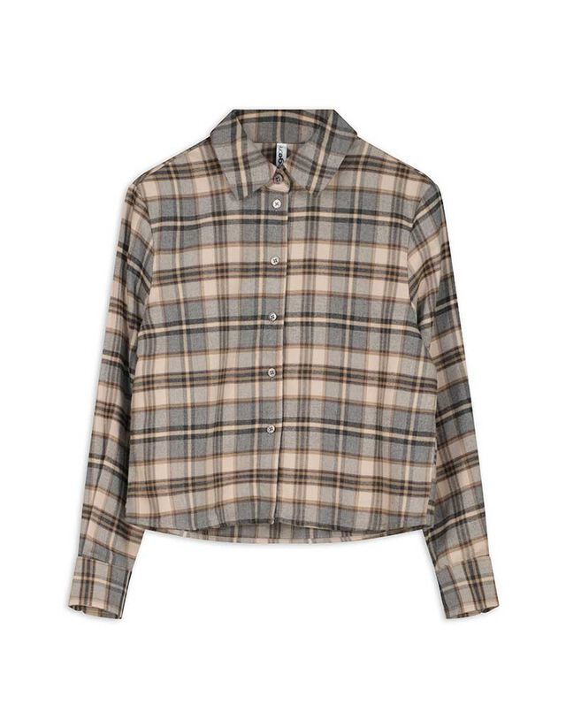 Blúz - Kockás - bézs