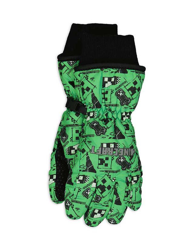 Síkesztyű - Minecraft - zöld