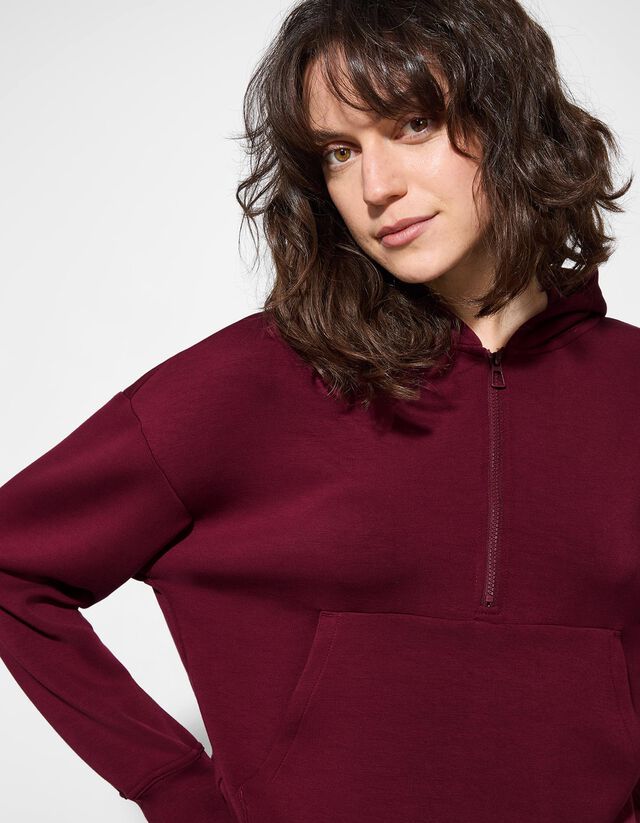 Kapucnis felső - Lélegző szövet - bézs