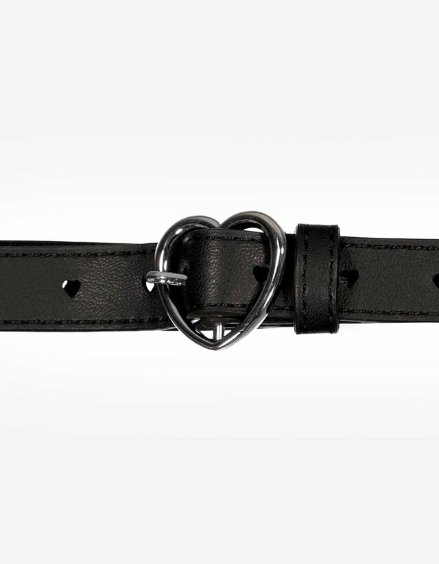 Öv - Bőrhatású - fekete