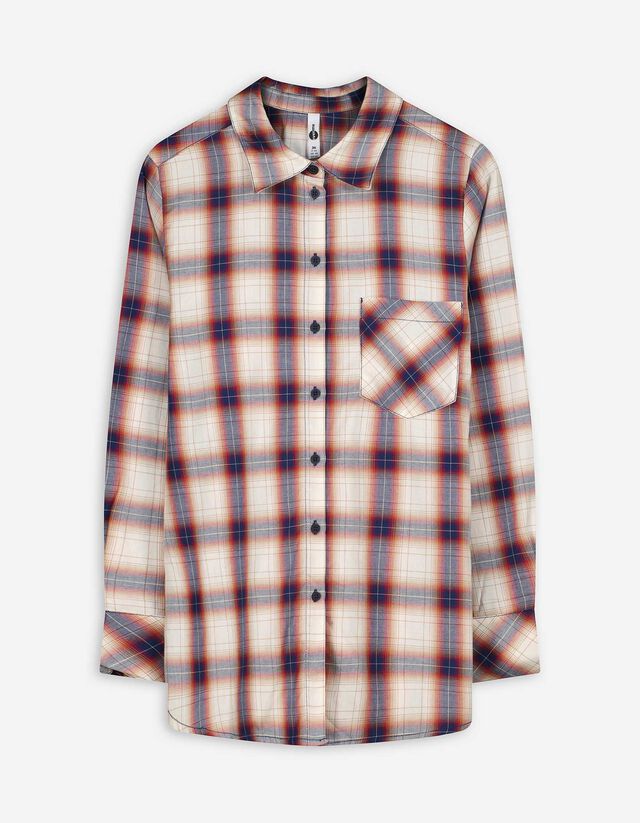 Blúz - Kockás - sotetkek