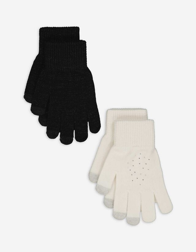 Kesztyű - 2 darabos csomag - feher