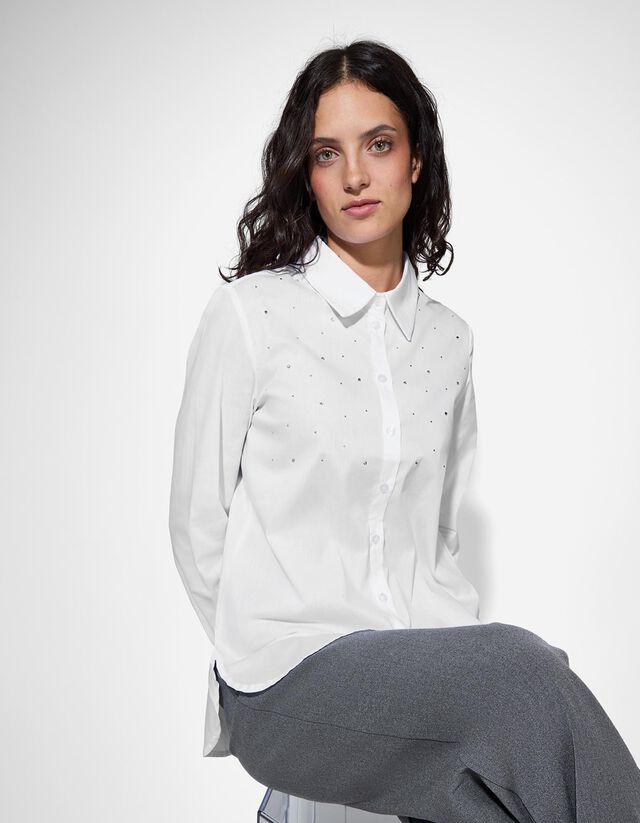 Blúz - Pamut keverék - feher