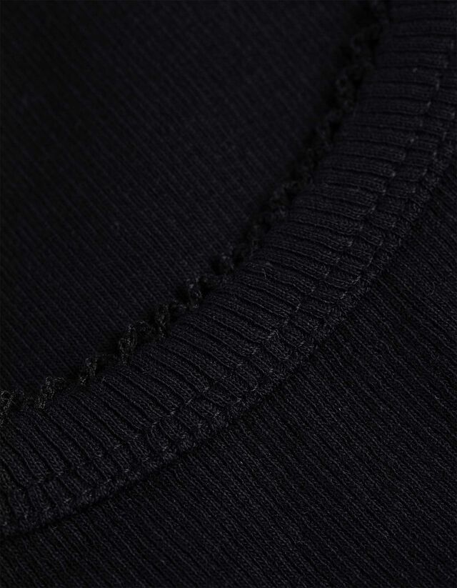 Póló - Fodros szegéssel - feher