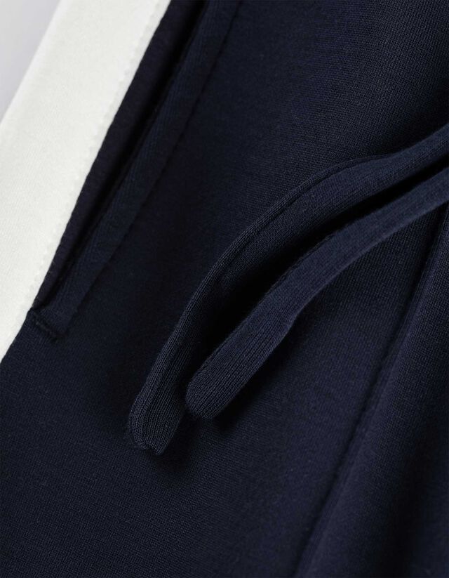 Nadrág - Eltérő színű csíkkal - fekete