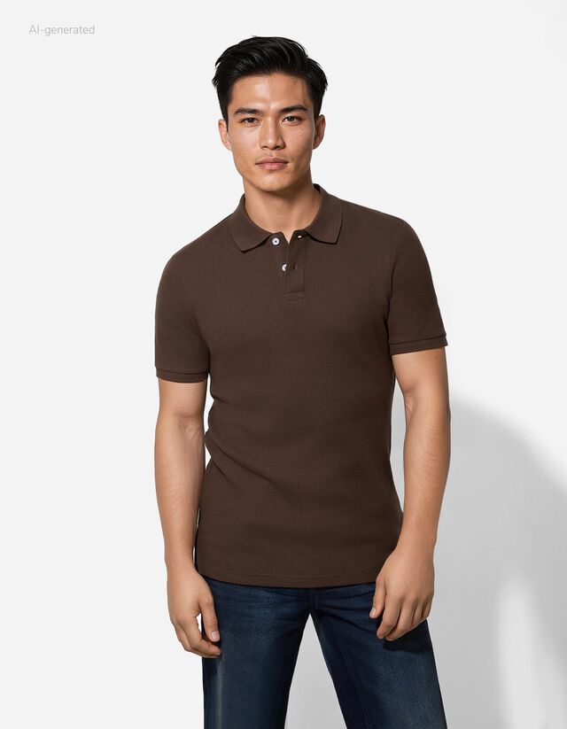 Pólóing - Egyszínű - sötétbarna