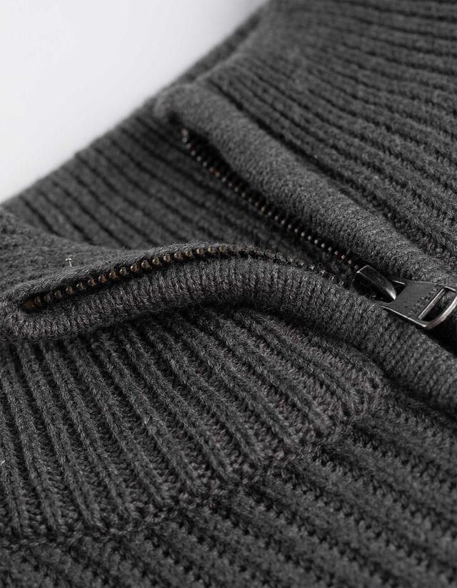 Pulóver - Troyer - sötétszürke