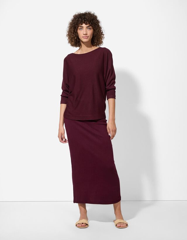 Szoknya - Viszkózkeverék - sötétszürke